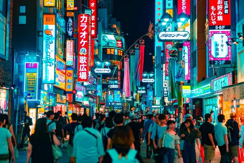 Vibrant Shopping Scene: Shibuya, Japan