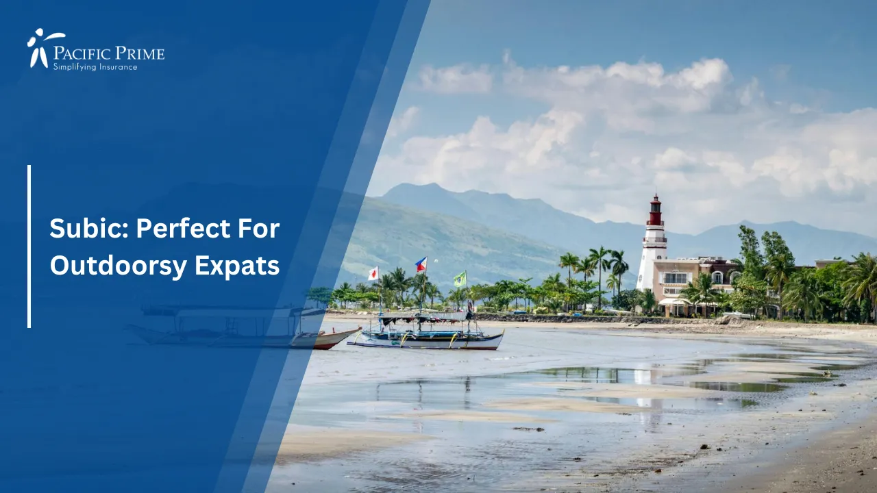 Image of Watercraft Along The Subic Shoreline In The Philippines During Daytime with text overlay of "Subic: Perfect For Outdoorsy Expats"