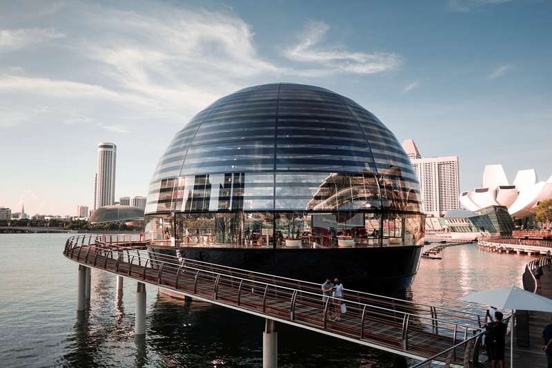 Waterfront Glass-Roof Building, Singapore