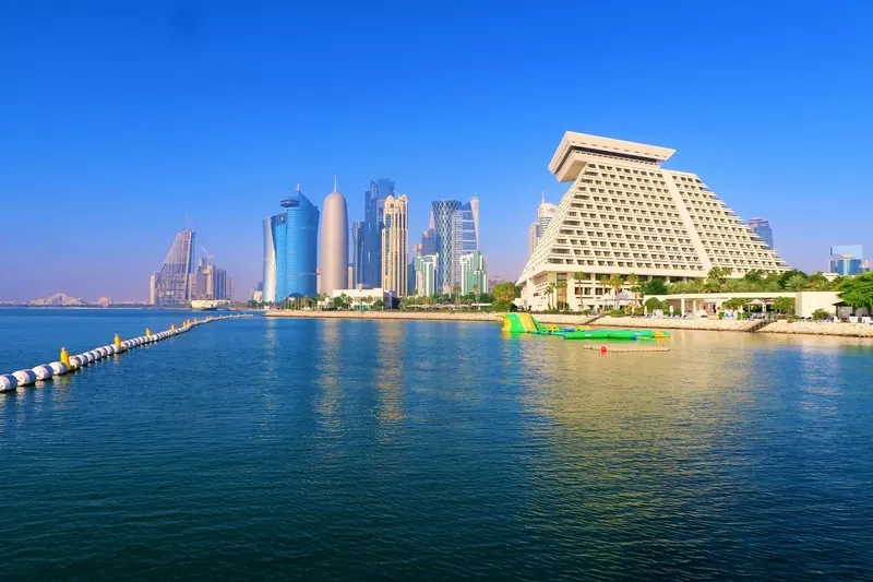 White Building By Doha Water, UAE
