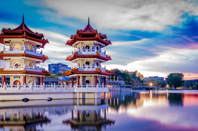 Win Towers At Boon Lay Way, Chinese Gardens, Singapore