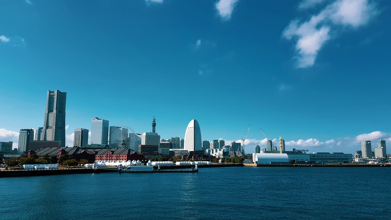 Yokohama Skyline And Water View